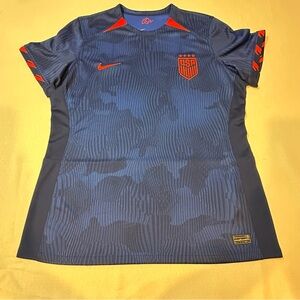 Nike USA Soccer Jersey Men’s XL Blue Dri‑Fit Slim Fit Engineered